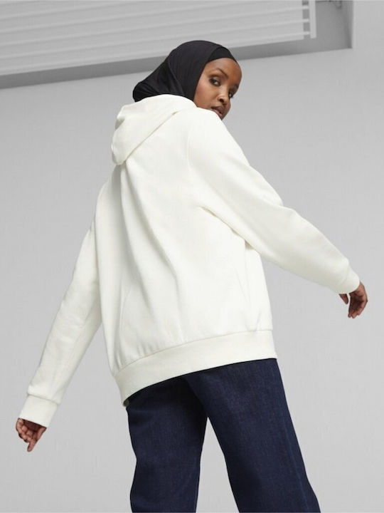 Logo Women's Sweatshirt Hooded White