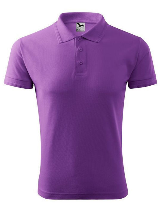 Malfini Men's Short Sleeve Promotional Blouse Purple