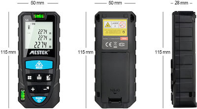 Mestek Laser Distance Meter S6/50M with Range up to 50m