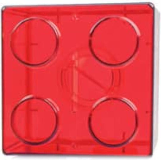 BOX Money Box Plastic Red 8.9x8.9x8.8cm