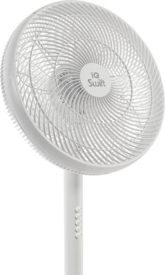 IQ Swift Ανεμιστήρας Ορθοστάτης 70W Διαμέτρου 35cm Λευκός