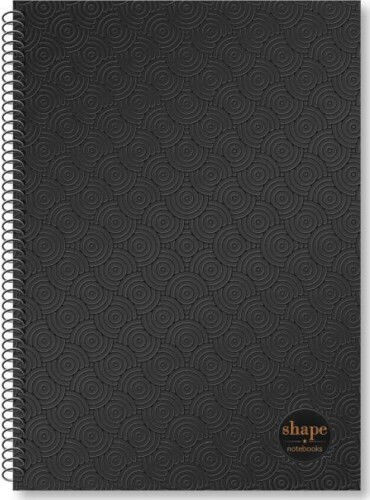 Shape Notebooks Σπιράλ Τετράδιο Ριγέ Α4 120 Φύλλων 4 Θεμάτων (Διάφορα Σχέδια)