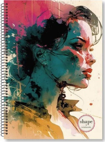Shape Notebooks Спирална Тетрадка На Райета B5 90 Листове 3 Теми Women (Различни Дизайни)