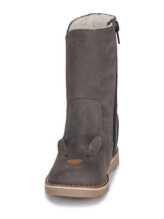 Kinderstiefel mit Reißverschluss Gray