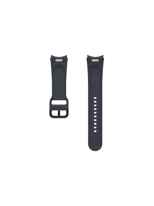 Samsung Λουράκι Σιλικόνης Graphite (Galaxy Watch4/5/6/7/FE/4 Classic/6 Classic/5 Pro)