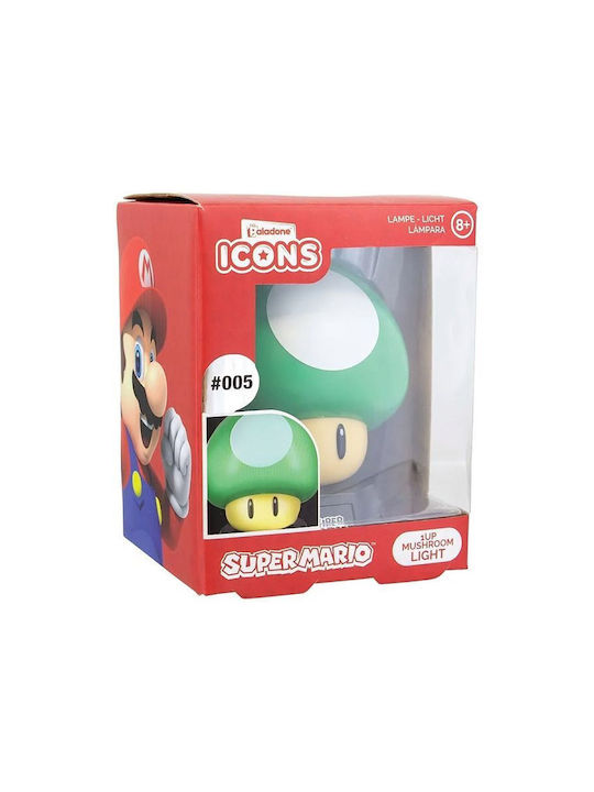 Paladone Kids Decorative Lamp Nintendo Super Mario Mushroom Mini Green