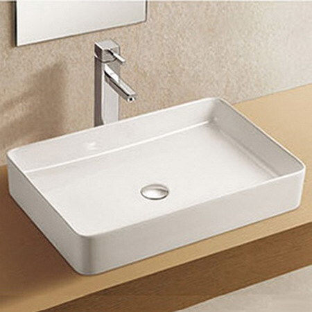Karag Επικαθήμενος Νιπτήρας Πορσελάνης 60.5x40.5x11cm Λευκός