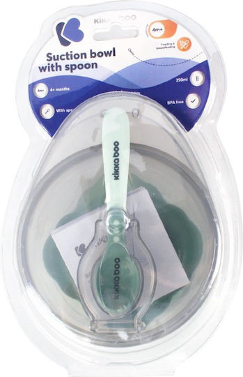 Kikka Boo Baby Food Container Set Suction made of Plastic Turquoise