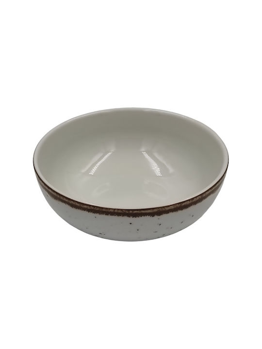 Christinholm Porcelain Salad Bowl Beige 16x16cm
