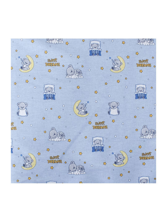 Dimcol Sweet Dreams 551 Cotton Swaddle Wrap Light Blue 80x80cm.