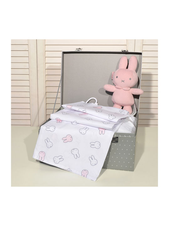 Miffy Прегръщаща Пелена Розов 80x80см.