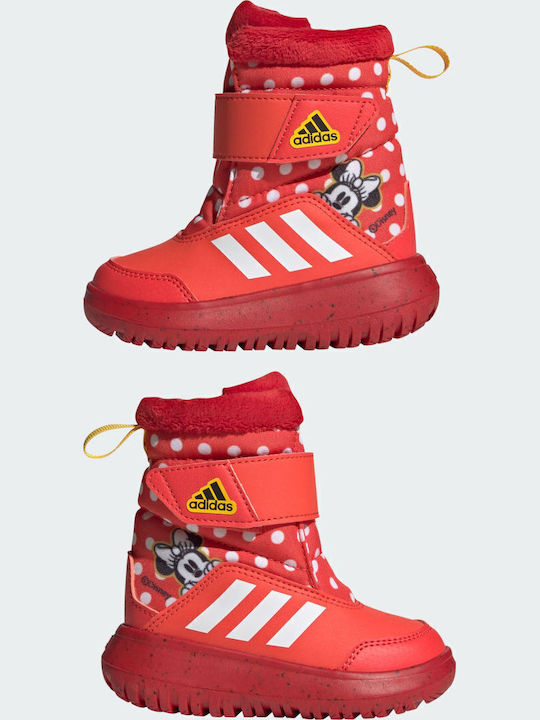 Winterplay x Disney Kids Snow Boots with Velcro Bright Red / Cloud White / Better Scarlet