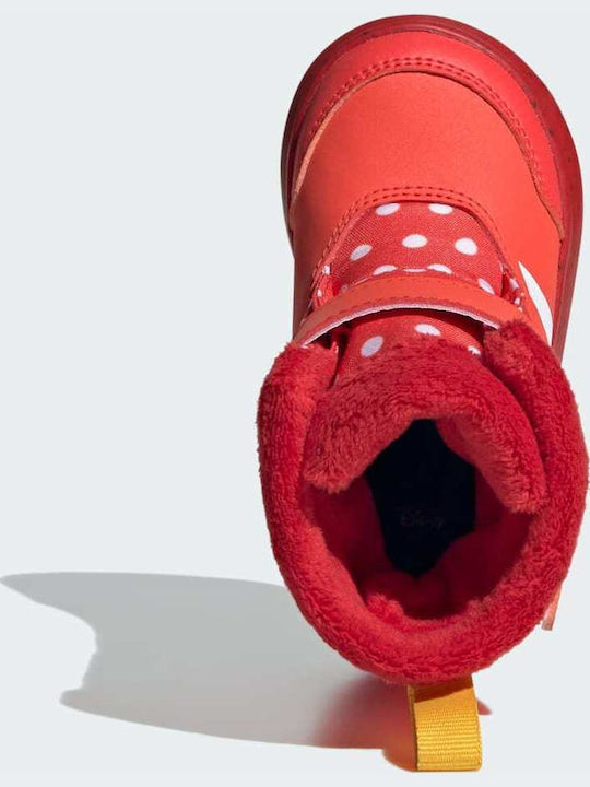Winterplay x Disney Kids Snow Boots with Velcro Bright Red / Cloud White / Better Scarlet