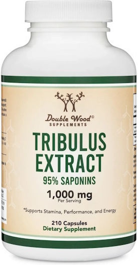 Double Wood Tribulus Extract 1000mg Συμπλήρωμα για Λίμπιντο & Ενίσχυση της Τεστοστερόνης 210 κάψουλες