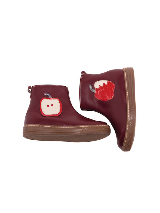 Amica Kids Boots with Zipper Burgundy