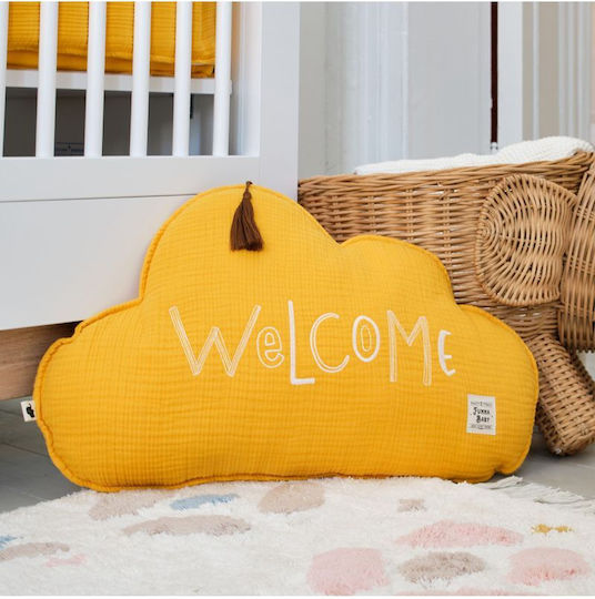 Funna Baby Perne Decorative pentru Pătuț Welcome Galben 2buc