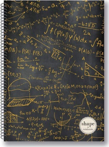 Shape Notebooks Σπιράλ Τετράδιο Ριγέ Β5 60 Φύλλων 2 Θεμάτων (Διάφορα Χρώματα)
