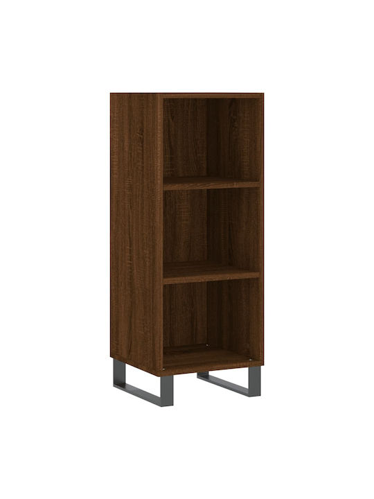 Shelf Floor Brown Oak 34.5x32.5x90cm