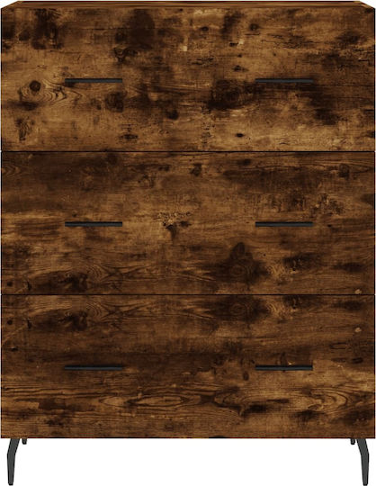 Schrank Boden Smoky Oak 69.5x34x90cm
