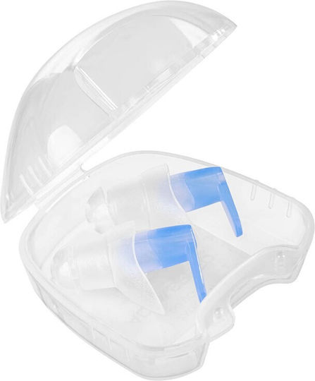 Aquaspeed Silicone Earplugs for Swimming in Blue Color 138-00 2 Pieces