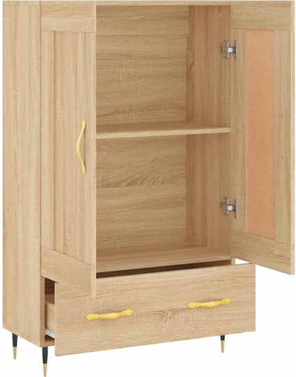 Wohnzimmerschrank aus Spanplatte Beige 69,5x31x115 cm