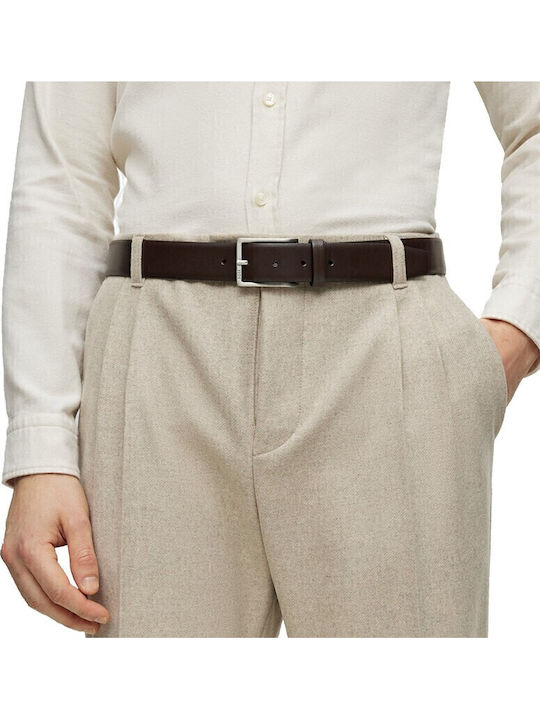 Erman Men's Belt Leather Brown