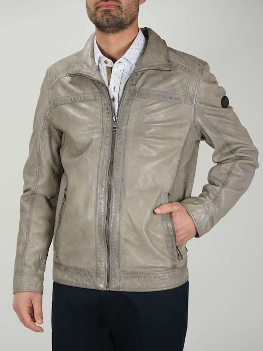 Leather Jacket Gray