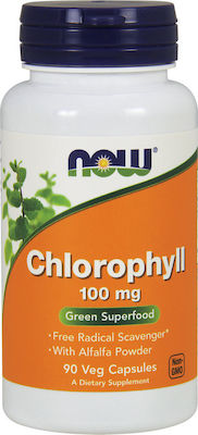 Now Foods Chlorophyll 100mg 90 φυτικές κάψουλες