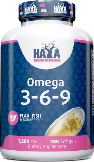 Haya Labs Ω-3-6-9 100 softgels