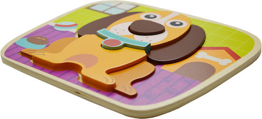 Ξύλινο Παιδικό Puzzle Σκύλος 8pcs Jumini
