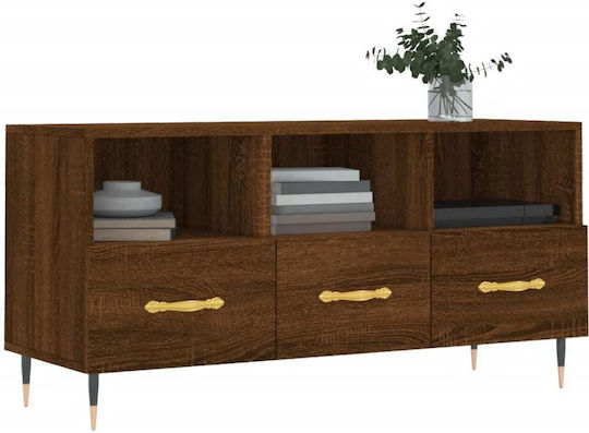 TV-Möbel Hölzernes Smoky Oak L102xB36xH50cm