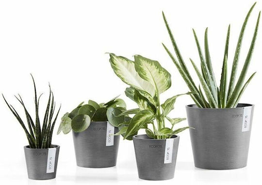 Ecopots Amsterdam Mini Саксия Пластмаса 10.5x10.5x9.2см.