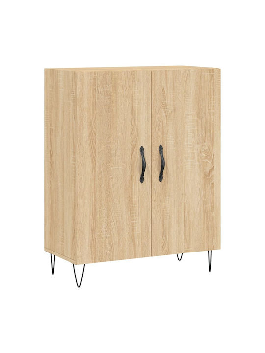 Sideboard Wooden Sonoma Oak 69.5x34x90cm