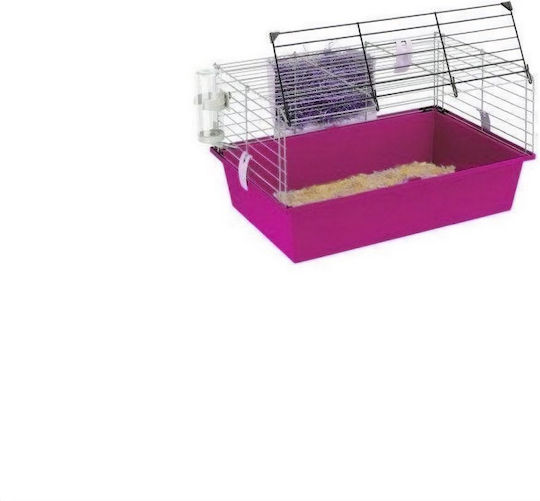 Ferplast Cage 60 Rodents Cage for Dwarf Hamsters and Rabbits Pink 58x38x31cm