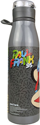 Back Me Up Paul Frank Kinder Trinkflasche Thermos Aluminium Silber 600ml