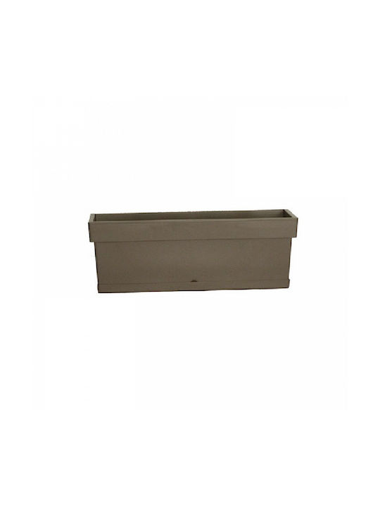 Viomes Linea Blumenkasten Kunststoff Taupe 58x18x17cm.