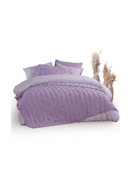 Nef-Nef Homeware Elvira Σετ Μαξιλαροθήκες Καπιτονέ Lavender 52x72εκ.