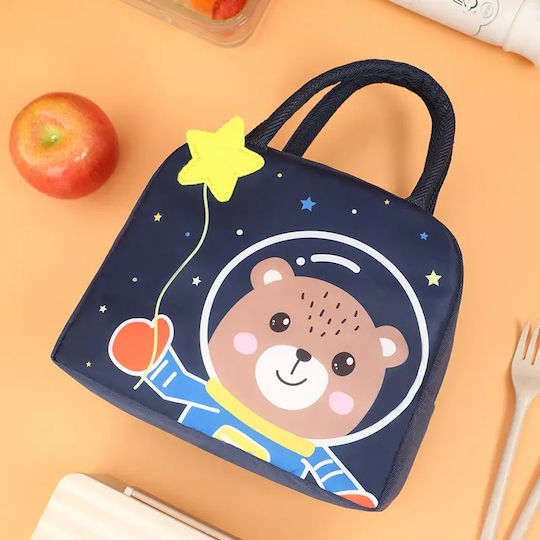 Baby Wise Astronaut Kids' Insulated Lunch Bag Handbag Blue 19x14x19cm