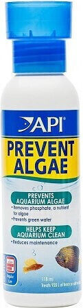 API Prevent Algae Водно подобрително средство за аквариум за почистване на водата и защита на околната среда 118мл