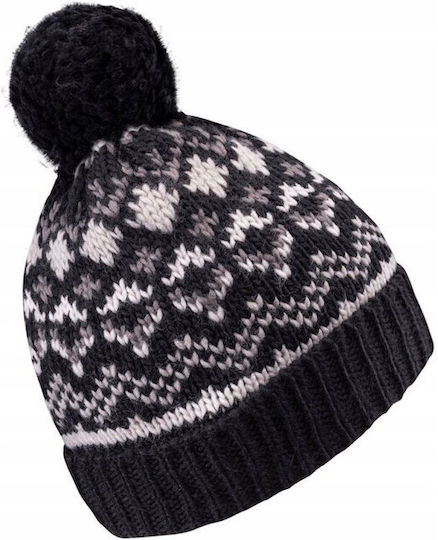 Pom Pom Beanie Unisex Σκούφος Πλεκτός σε Λευκό χρώμα