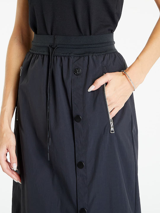 Sportswear Ψηλόμεση Maxi Φούστα Μαύρη