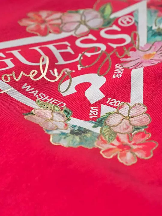 Guess Kids Blouse Long Sleeve Red