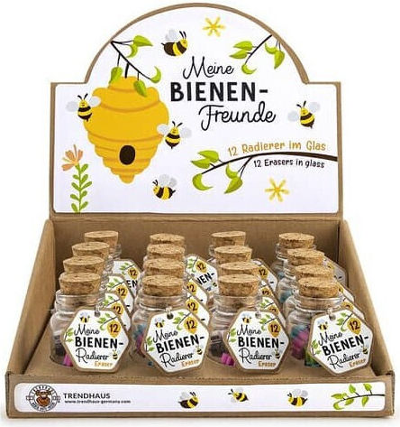 Trendhaus Σετ Γόμες για Μολύβι Bees in a Glass