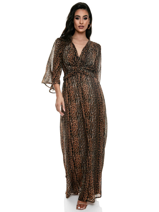 RichgirlBoudoir Rochii de vară pentru femei Maxi Rochie pentru Nuntă / Botez Animal Print