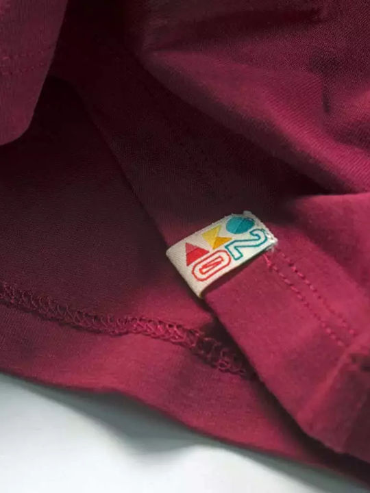Bluză pentru copii Cu mânecă lungă Burgundy
