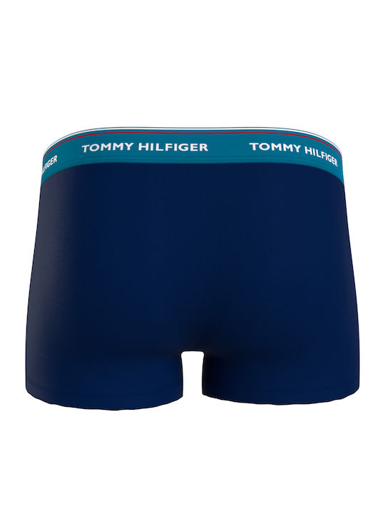 Tommy Hilfiger Trunk Ανδρικά Μποξεράκια Μπλε 3Pack