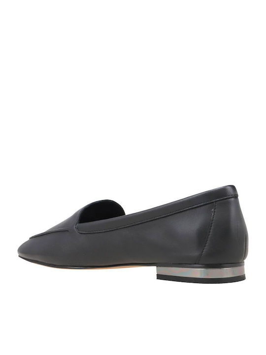 Laili Δερμάτινα Γυναικεία Loafers σε Μαύρο Χρώμα