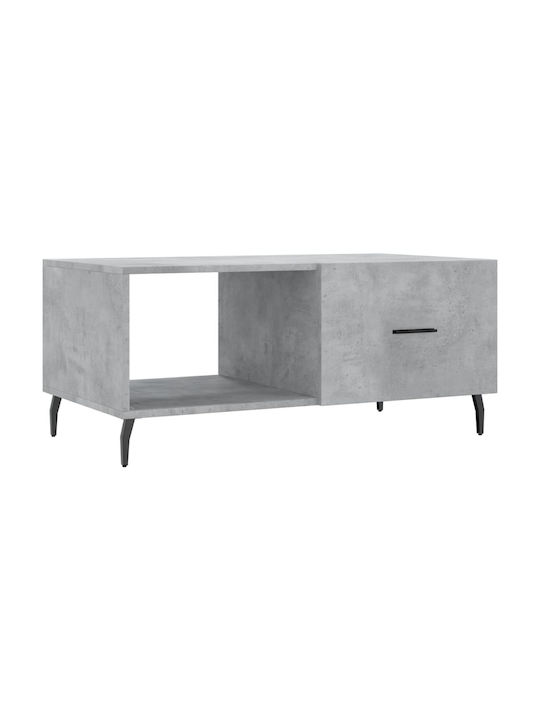 Rectangular Coffee Table Wooden Gray L90xW50xH40cm.