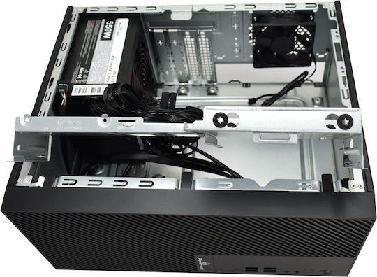 Powertech PT-1101 Mini Tower Κουτί Υπολογιστή Μαύρο