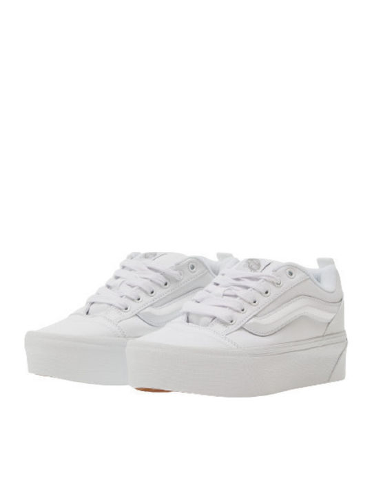 Vans Knu Stack Flatforms Adidași Albi
